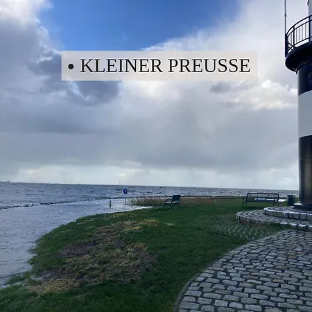 公寓 Haus Krabbe, 11, Zentral Gelegen, Fuer 1-2 Personen, 2 Einzelbetten, Zweite Etage, An Der Nordsee, 2 Hunde Willkommen, Kostenfreier Parkplatz, Am Elbe-weser-radweg Mit Unterstellmoeglichkeit Fuer Rad Und E-bike, Gute Zuganbindung
