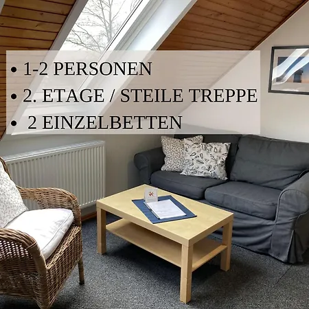 Haus Krabbe, 11, Zentral Gelegen, Fuer 1-2 Personen, 2 Einzelbetten, Zweite Etage, An Der Nordsee, 2 Hunde Willkommen, Kostenfreier Parkplatz, Am Elbe-weser-radweg Mit Unterstellmoeglichkeit Fuer Rad Und E-bike, Gute Zuganbindung 公寓 *